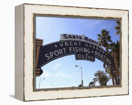 Santa Monica Pier, Santa Monica, Los Angeles, California, United States of America, North America-Wendy Connett-Framed Premier Image Canvas