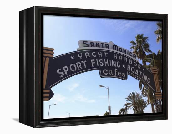 Santa Monica Pier, Santa Monica, Los Angeles, California, United States of America, North America-Wendy Connett-Framed Premier Image Canvas