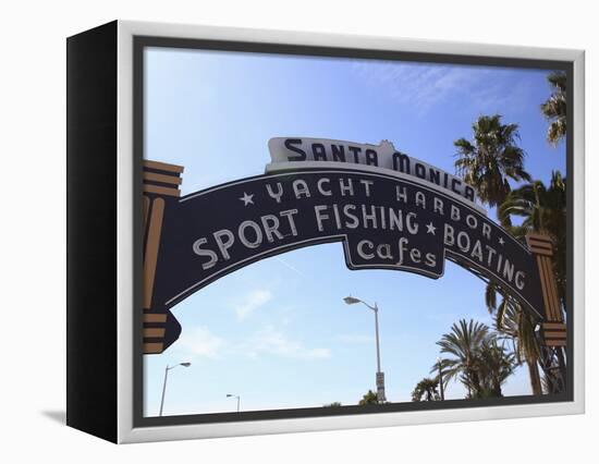 Santa Monica Pier, Santa Monica, Los Angeles, California, United States of America, North America-Wendy Connett-Framed Premier Image Canvas