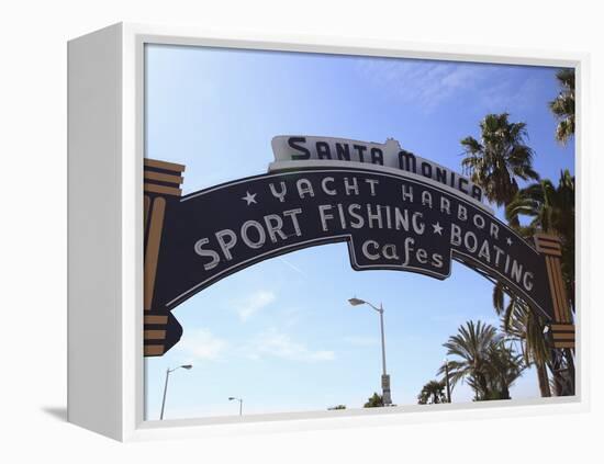 Santa Monica Pier, Santa Monica, Los Angeles, California, United States of America, North America-Wendy Connett-Framed Premier Image Canvas