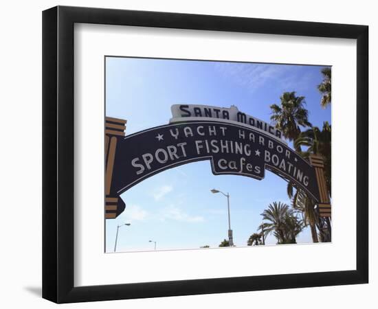 Santa Monica Pier, Santa Monica, Los Angeles, California, United States of America, North America-Wendy Connett-Framed Photographic Print