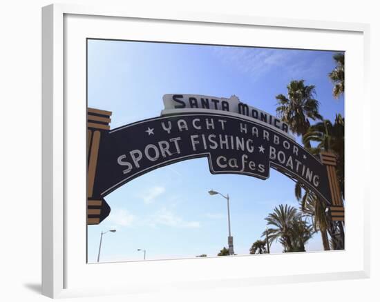 Santa Monica Pier, Santa Monica, Los Angeles, California, United States of America, North America-Wendy Connett-Framed Photographic Print