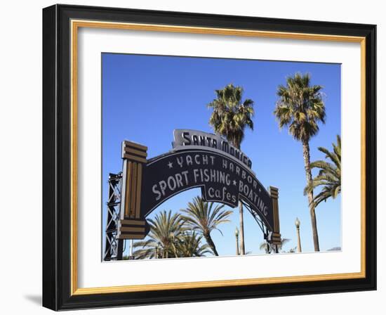 Santa Monica Pier, Santa Monica, Los Angeles, California, Usa-Wendy Connett-Framed Photographic Print