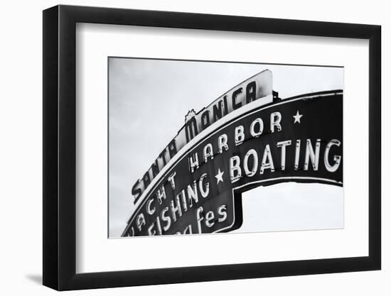 Santa Monica Sign-John Gusky-Framed Photographic Print