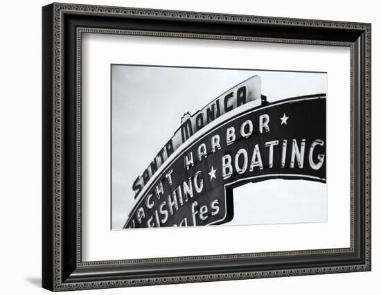 Santa Monica Sign-John Gusky-Framed Photographic Print