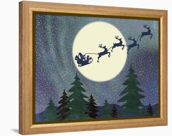 Santa Moon-Erin Clark-Framed Premier Image Canvas