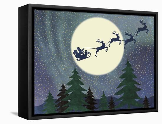 Santa Moon-Erin Clark-Framed Premier Image Canvas