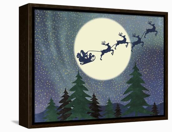 Santa Moon-Erin Clark-Framed Premier Image Canvas