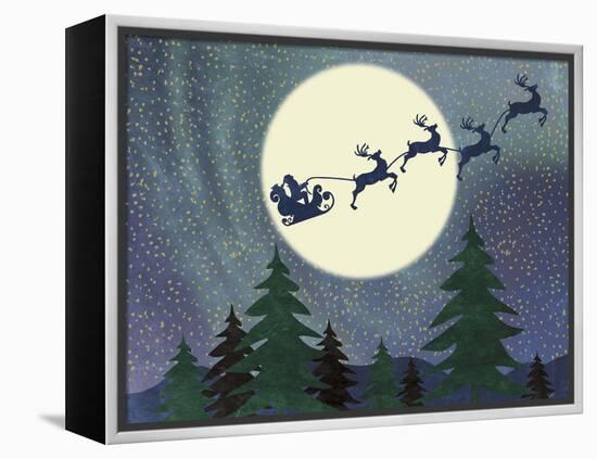 Santa Moon-Erin Clark-Framed Premier Image Canvas