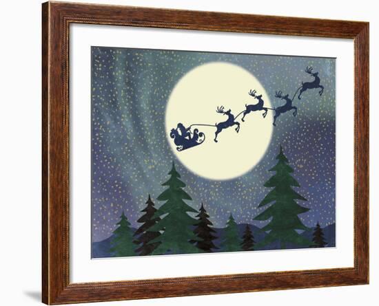 Santa Moon-Erin Clark-Framed Giclee Print