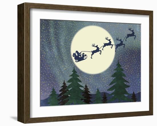 Santa Moon-Erin Clark-Framed Giclee Print