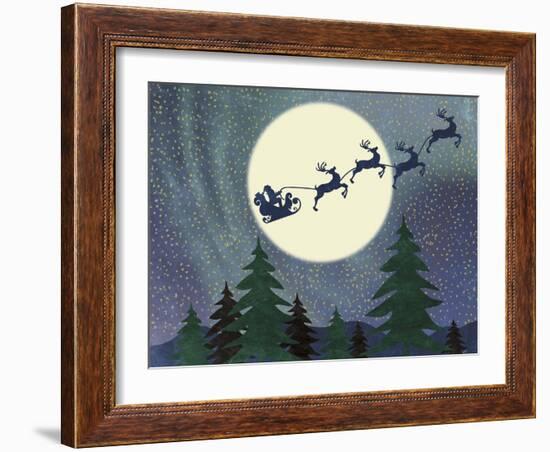 Santa Moon-Erin Clark-Framed Giclee Print