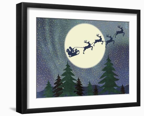 Santa Moon-Erin Clark-Framed Giclee Print