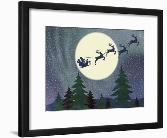 Santa Moon-Erin Clark-Framed Giclee Print