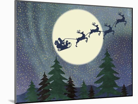 Santa Moon-Erin Clark-Mounted Giclee Print