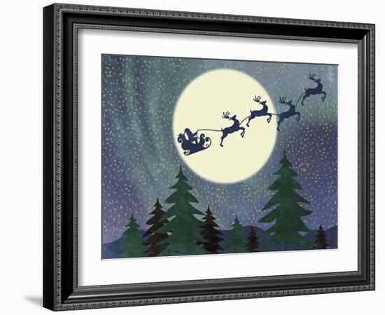 Santa Moon-Erin Clark-Framed Giclee Print