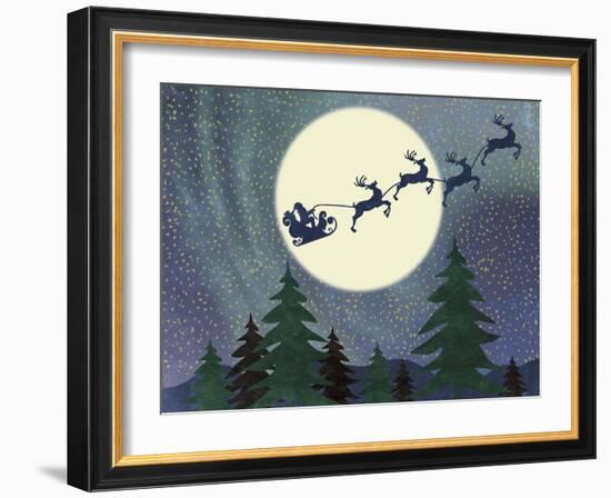 Santa Moon-Erin Clark-Framed Giclee Print