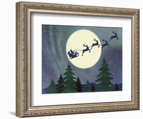 Santa Moon-Erin Clark-Framed Giclee Print