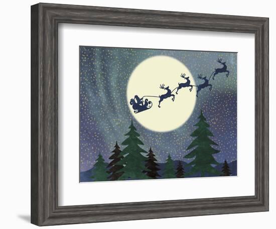 Santa Moon-Erin Clark-Framed Giclee Print