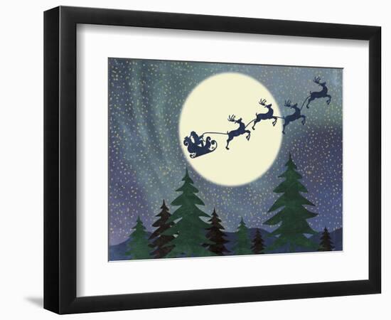 Santa Moon-Erin Clark-Framed Giclee Print