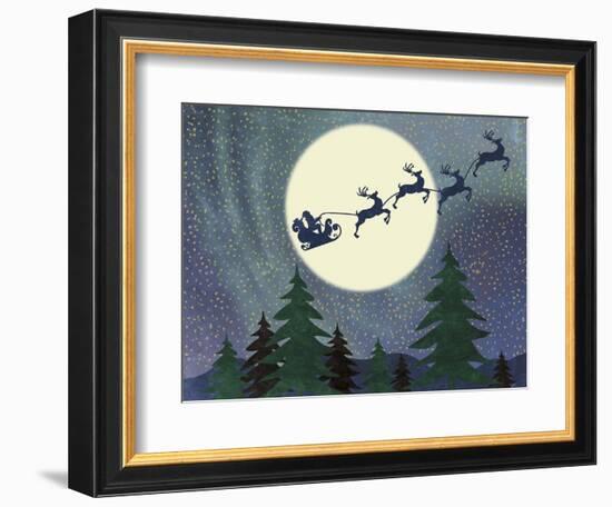 Santa Moon-Erin Clark-Framed Giclee Print