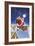 Santa on Rooftop-Hal Frenck-Framed Giclee Print