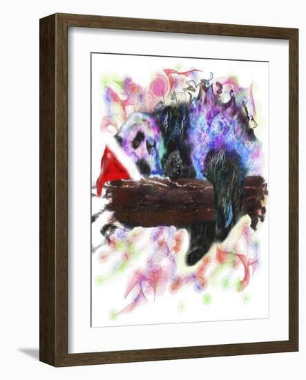 Santa Panda-Stephanie Analah-Framed Giclee Print