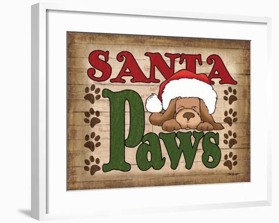 Santa Paws-Todd Williams-Framed Art Print