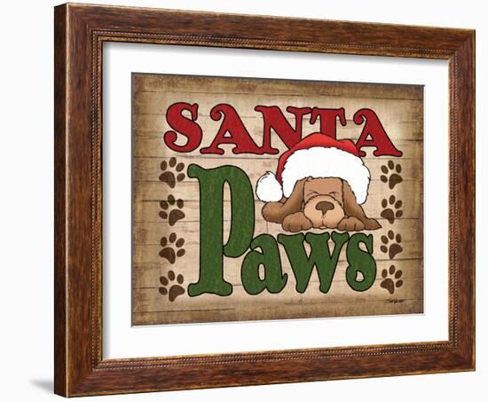 Santa Paws-Todd Williams-Framed Art Print