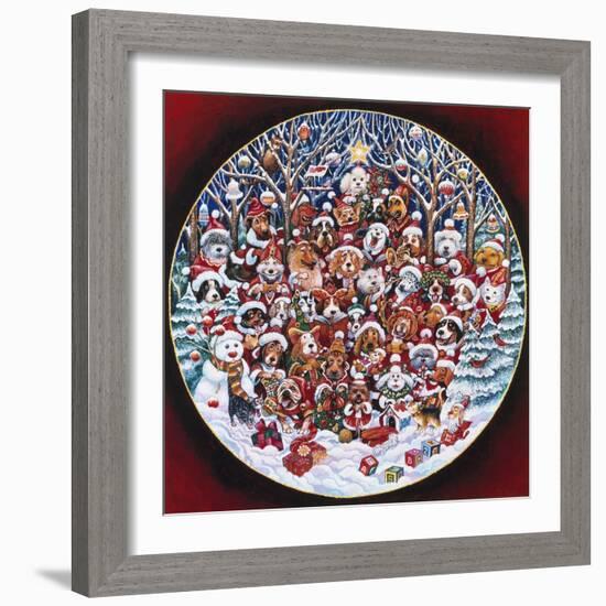 Santa Paws-Bill Bell-Framed Giclee Print