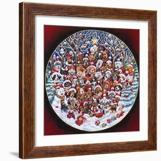 Santa Paws-Bill Bell-Framed Giclee Print