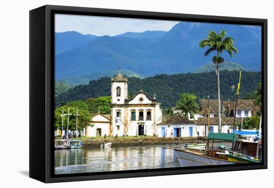 Santa Rita Church, Paraty, Rio De Janeiro State, Brazil, South America-Gabrielle and Michel Therin-Weise-Framed Premier Image Canvas