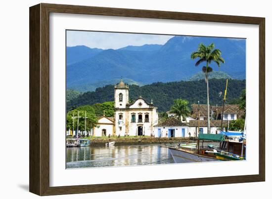 Santa Rita Church, Paraty, Rio De Janeiro State, Brazil, South America-Gabrielle and Michel Therin-Weise-Framed Photographic Print