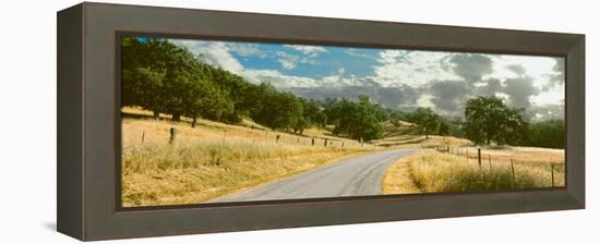 Santa Rosa Creek Road Passing Through Field, California State Route 46, California, Usa-null-Framed Stretched Canvas