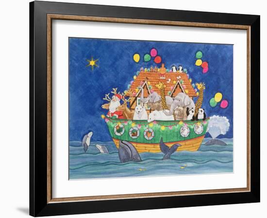 Santa's Ark-Linda Benton-Framed Giclee Print