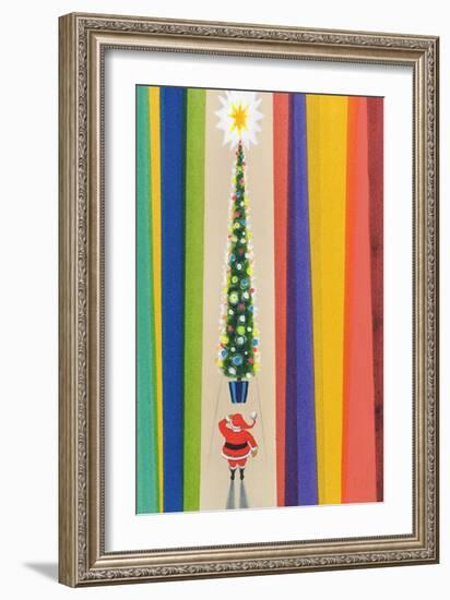 Santa's Christmas Tree-Stanley Cooke-Framed Giclee Print