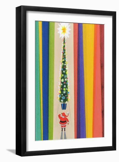 Santa's Christmas Tree-Stanley Cooke-Framed Giclee Print