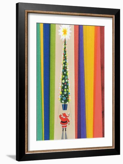 Santa's Christmas Tree-Stanley Cooke-Framed Giclee Print