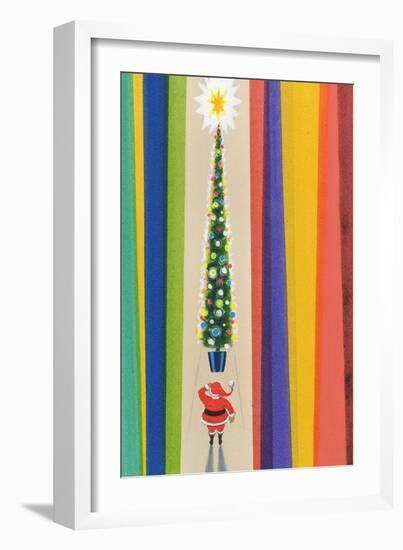 Santa's Christmas Tree-Stanley Cooke-Framed Giclee Print