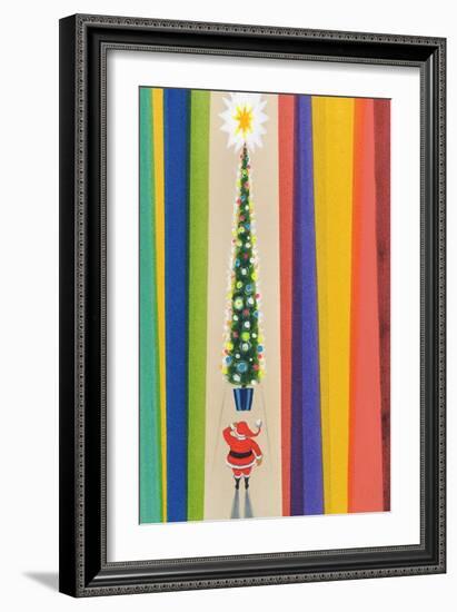 Santa's Christmas Tree-Stanley Cooke-Framed Giclee Print