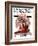 "Santa's Expenses" Saturday Evening Post Cover, December 4,1920-Norman Rockwell-Framed Giclee Print