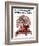 "Santa's Expenses" Saturday Evening Post Cover, December 4,1920-Norman Rockwell-Framed Giclee Print