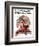 "Santa's Expenses" Saturday Evening Post Cover, December 4,1920-Norman Rockwell-Framed Giclee Print