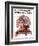 "Santa's Expenses" Saturday Evening Post Cover, December 4,1920-Norman Rockwell-Framed Giclee Print