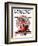 "Santa's Expenses" Saturday Evening Post Cover, December 4,1920-Norman Rockwell-Framed Giclee Print