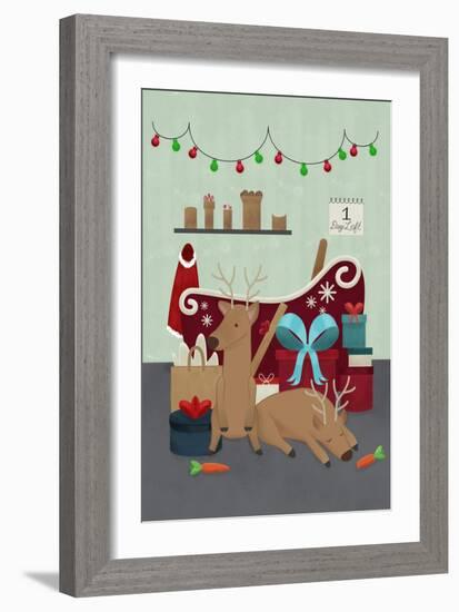 Santa's Garage-Ashley Santoro-Framed Giclee Print