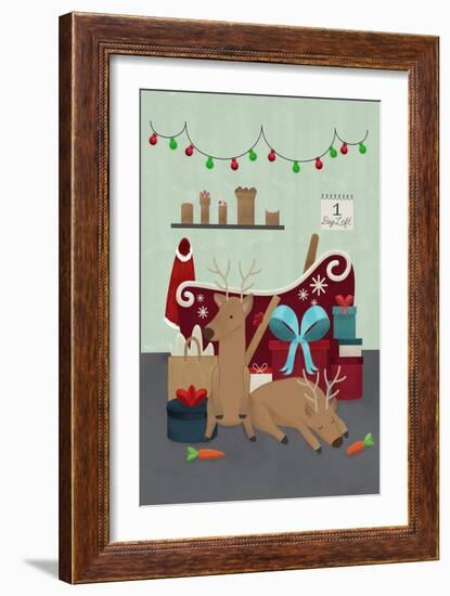 Santa's Garage-Ashley Santoro-Framed Giclee Print