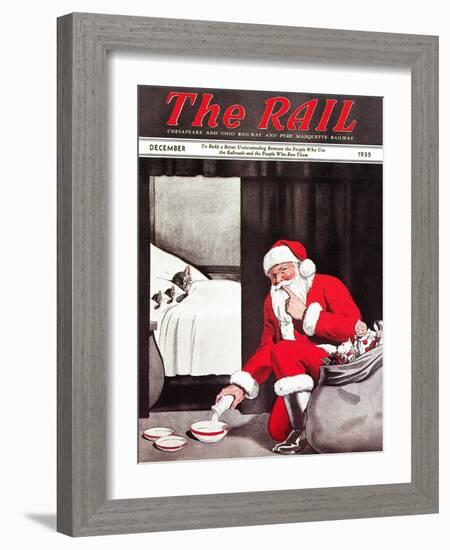 Santa's Gift-Charles Bracker-Framed Giclee Print