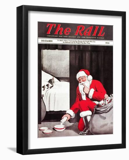 Santa's Gift-Charles Bracker-Framed Giclee Print