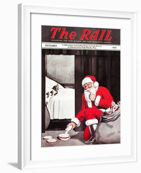 Santa's Gift-Charles Bracker-Framed Giclee Print